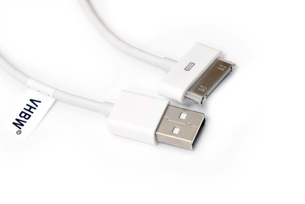 vhbw passend für Apple iPod Mini (Generation 3 & 4), mini 1 Gen. - A1051, USB-Kabel von vhbw