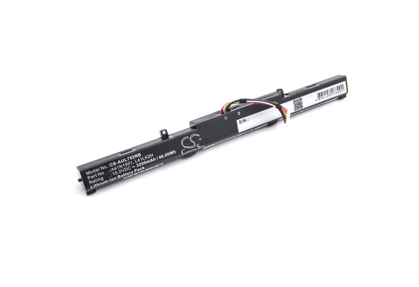 vhbw passend für Asus N552VW-FI202T, N552VW-FI136T, N552VW-FI140T, Laptop-Akku 3200 mAh von vhbw