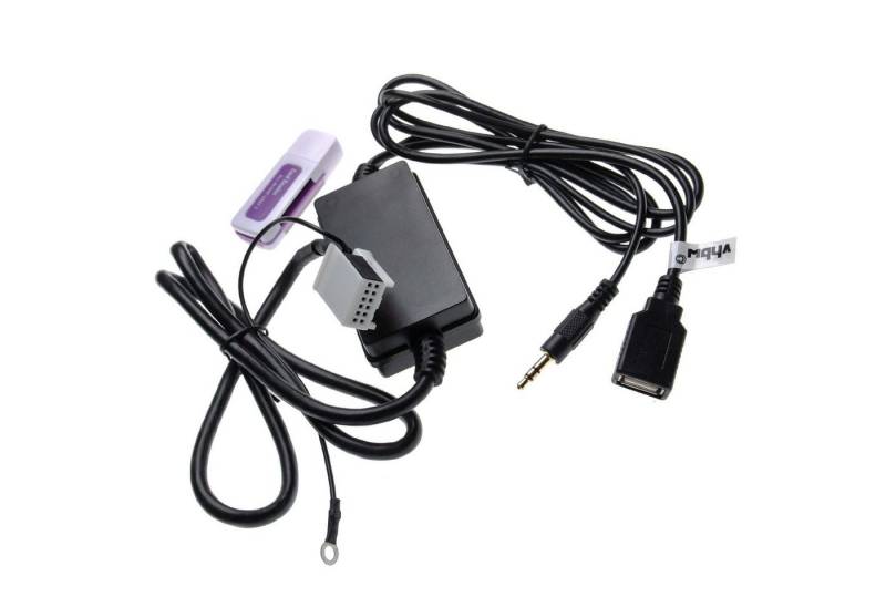 vhbw passend für Audi Concert 2+/3, Chorus 2+/3, BNS 5.0, RNS-E, Navigation Audio-Kabel von vhbw