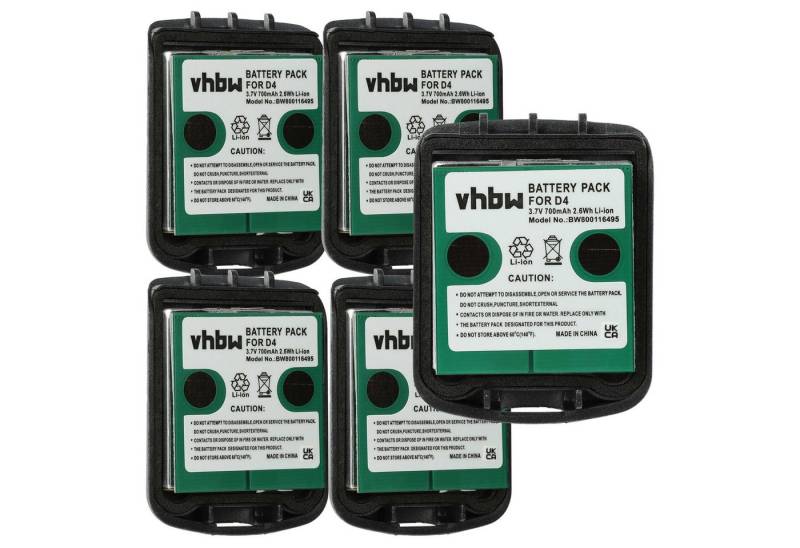 vhbw passend für Avaya Dect D4, D4 Office, IH4, FC4 Festnetz & DECT (700 Akku Li-Ion 700 mAh von vhbw