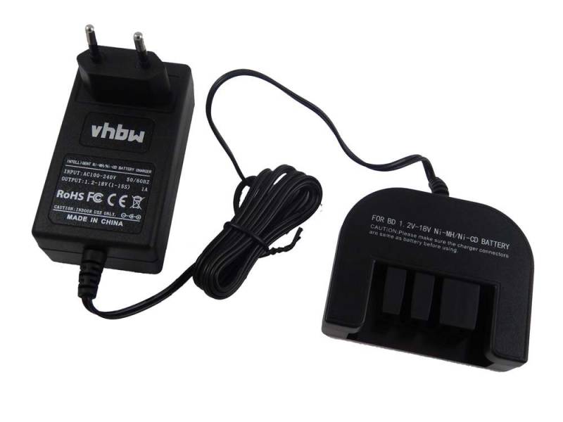 vhbw passend für Black & Decker XTC143BK, XTC12IKH Akkuschrauber / Werkzeug-Akku-Ladetechnik von vhbw