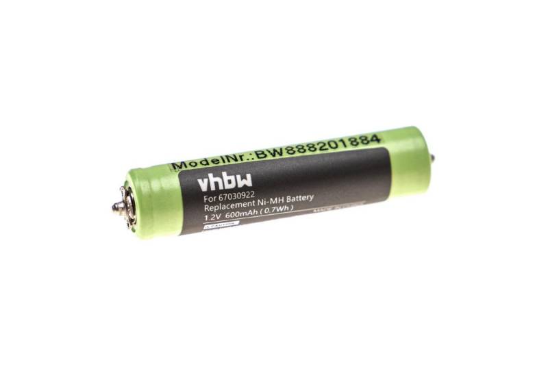 vhbw passend für Braun Cruzer4 2838, Cruzer4 2878, Cruzer5 2778, Cruzer5 Akku 600 mAh von vhbw