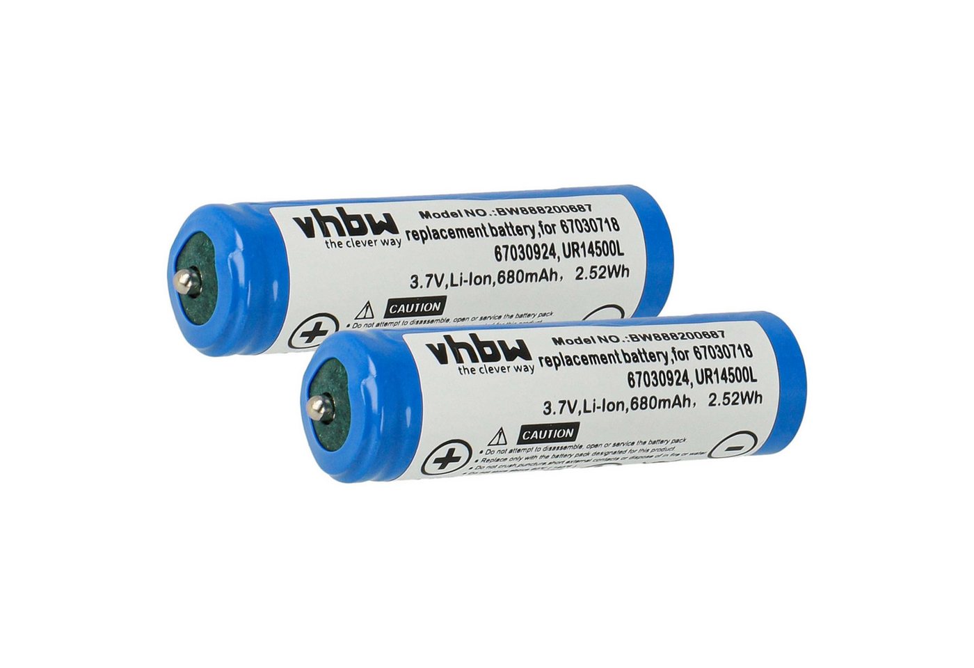 vhbw passend für Braun Typ 5751 - 570cc, C&R 5795, 5751 Braun 550CC-4 CC2 Akku Li-Ion 680 mAh von vhbw