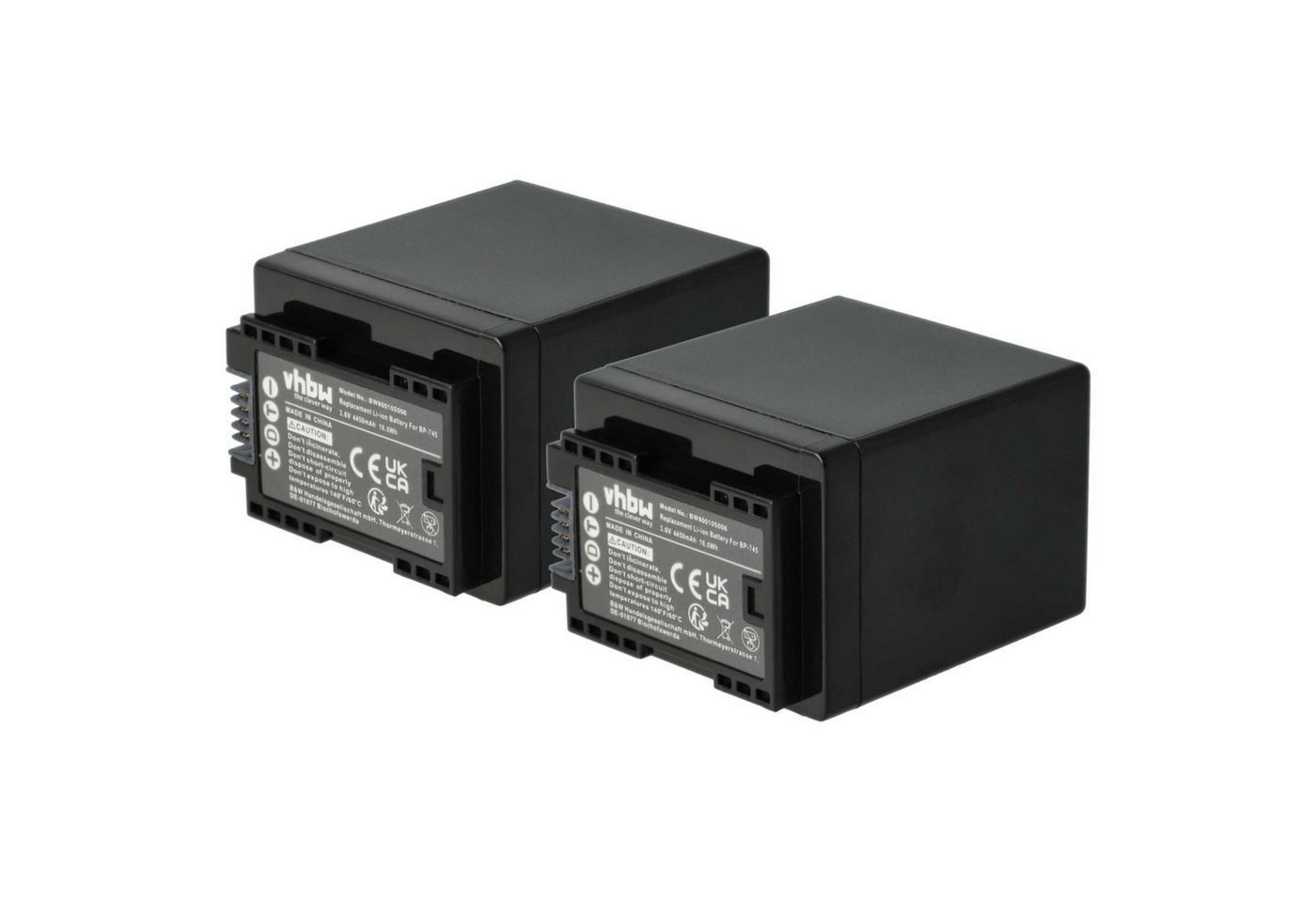 vhbw passend für Canon Vixia HF M50, HF M52, HF R32, HF R300, HF M500, HF Kamera-Akku Li-Ion 4450 mAh von vhbw