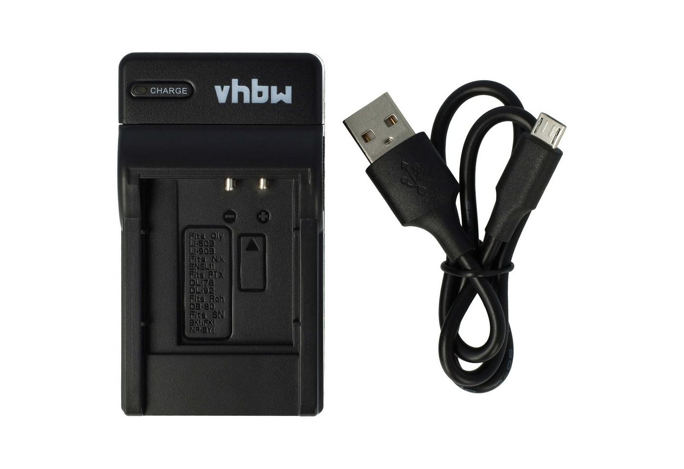 vhbw passend für Casio Exilim EX-TR350, EX-TR550, EX-TR500, EX-TR350S, Kamera-Ladegerät von vhbw