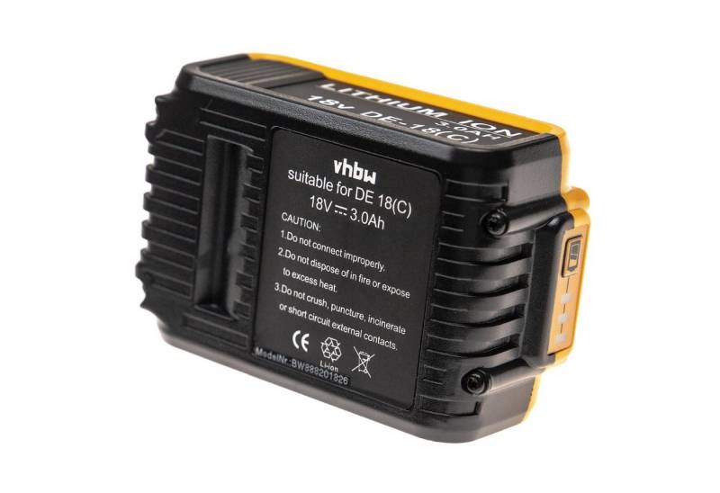 vhbw passend für Dewalt DCD790P2, DCD785L2, DCD785M2, DCD790D2, DCD790M2, Akku Li-Ion 3000 mAh von vhbw