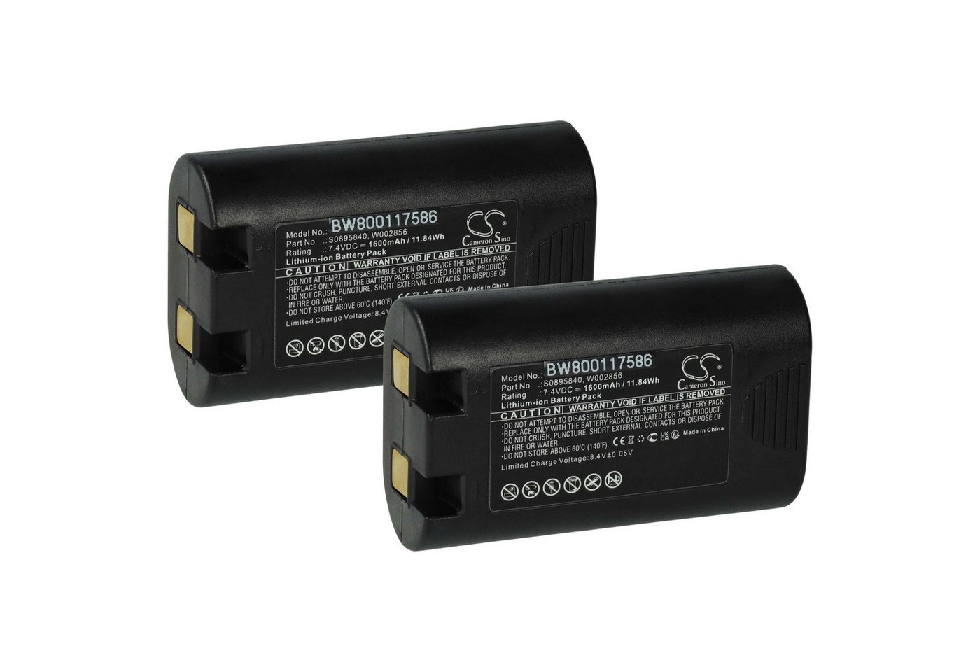 vhbw passend für Dymo LabelManager 420P, 360D Drucker & Kopierer Akku Li-Ion 1600 mAh von vhbw