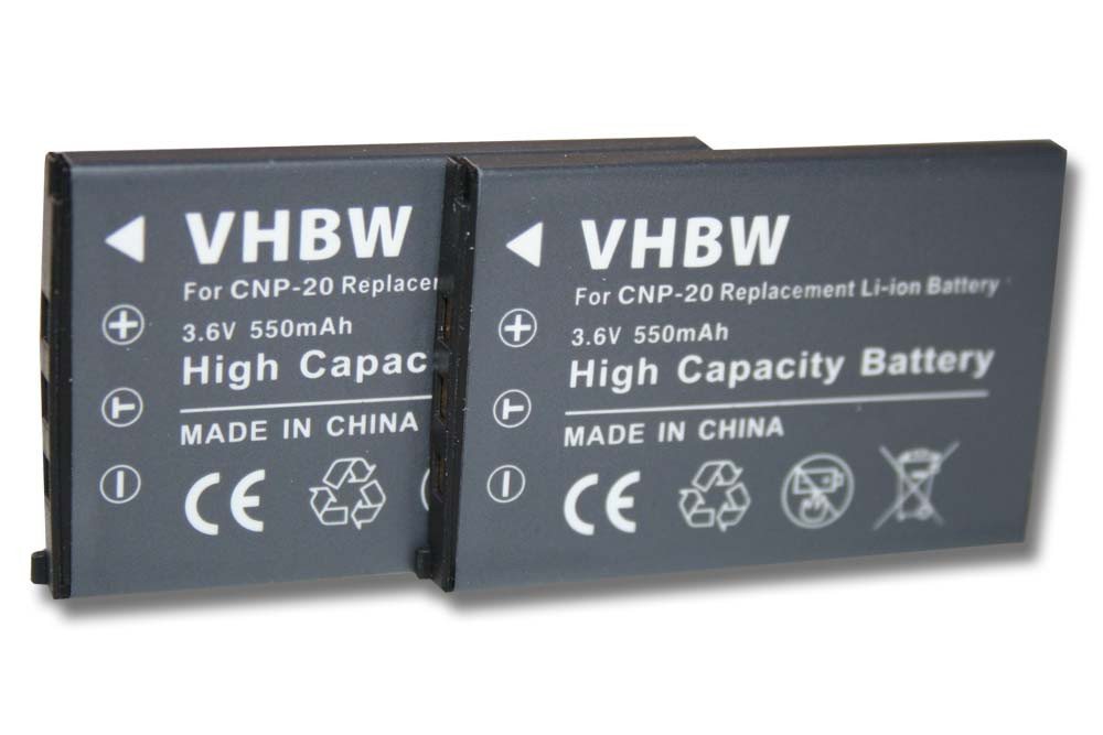 vhbw passend für Easypix W510 Unterwasserkamera Foto / Kompaktkamera (550 Kamera-Akku Li-Ion 550 mAh von vhbw