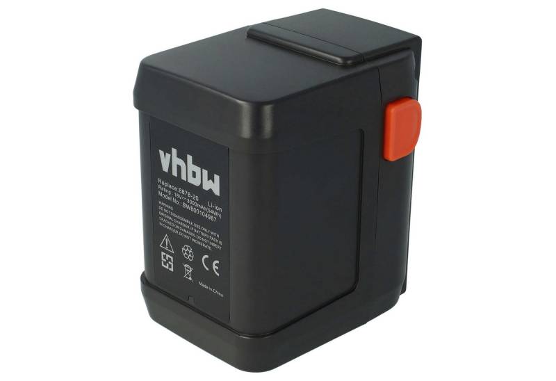 vhbw passend für Gardena Heckenschere EasyCut 50-Li (8873-20) Heckenschere Akku Li-Ion 3000 mAh von vhbw