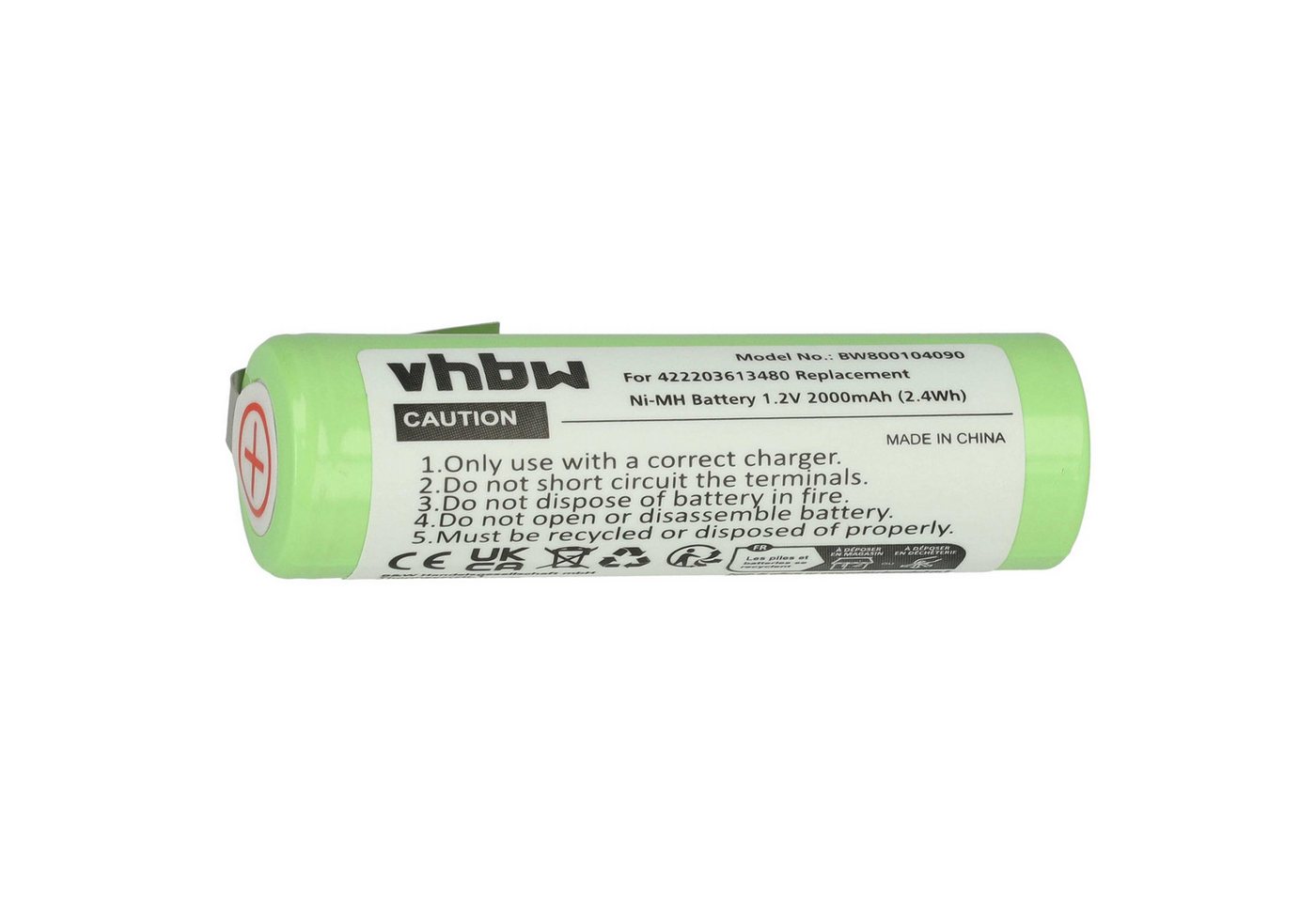vhbw passend für Braun Activator 8781, 360, 8000, 8413, 8985, 8467, 8583, Akku NiMH 2000 mAh von vhbw