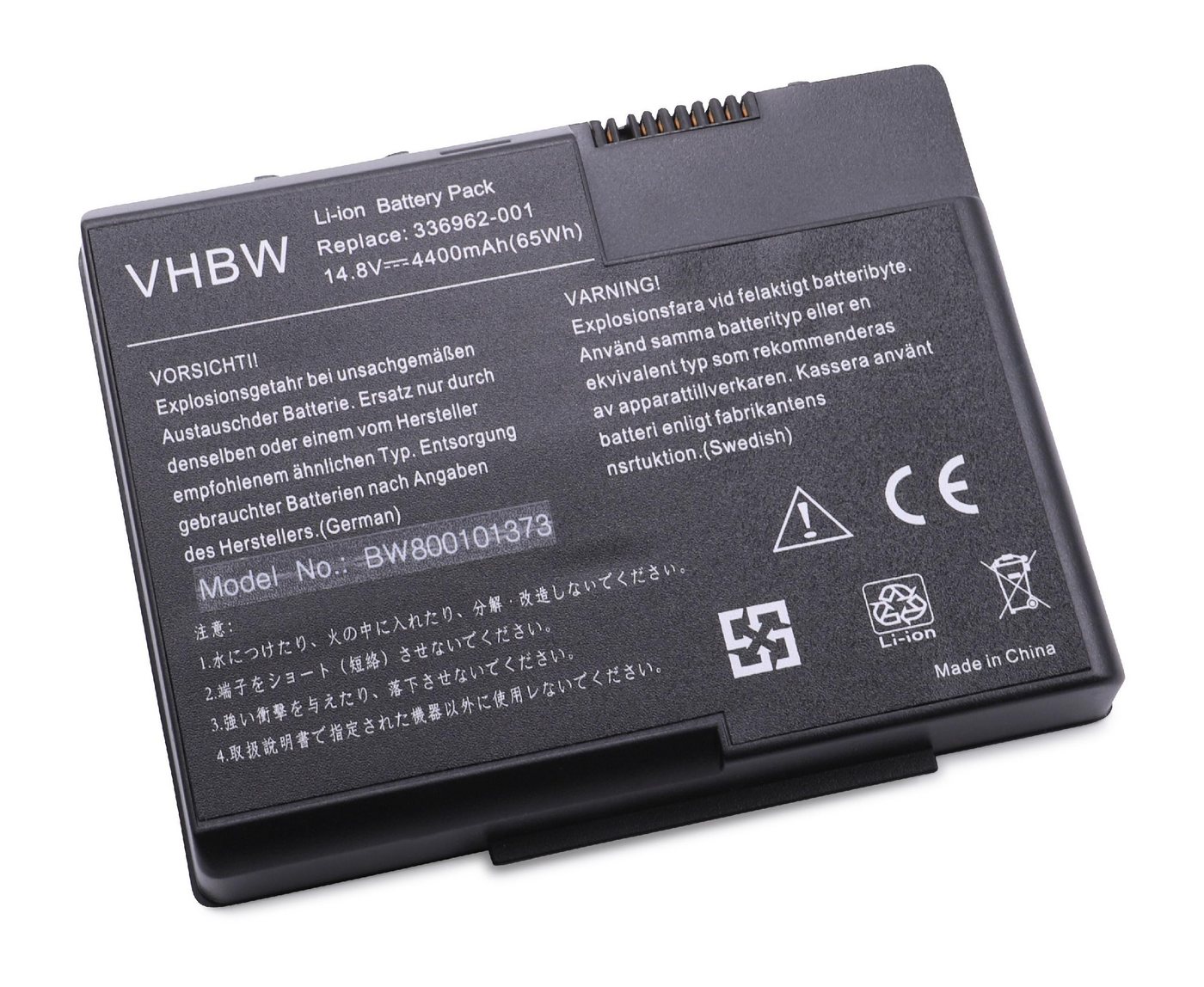 vhbw passend für HP Compaq Presario X1016EA (DM415A), X1018CL (DK574A), Laptop-Akku 4400 mAh von vhbw