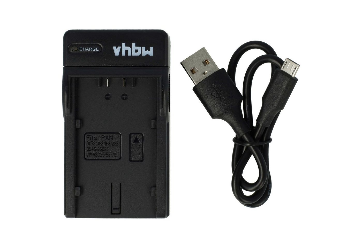 vhbw passend für Hitachi DZ-MV230A, AG-DVC15, DZ-MV200A, DZ-MV208E, Kamera-Ladegerät von vhbw