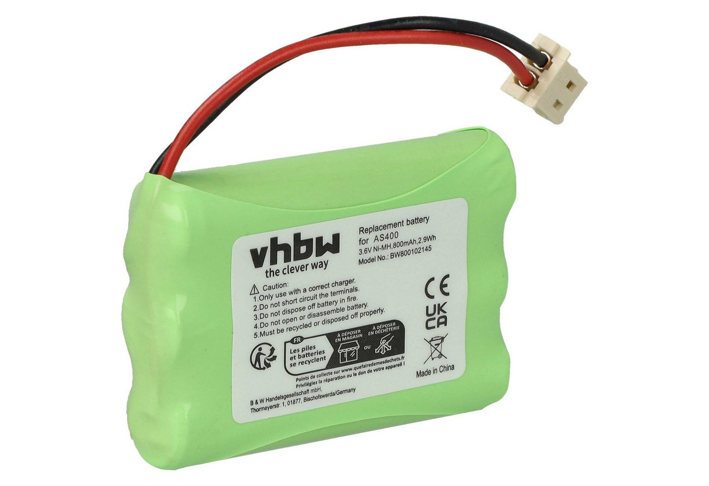 vhbw passend für IBM Raid Controller AS400 Cache Battery, i5 Cache Battery Akku 800 mAh von vhbw