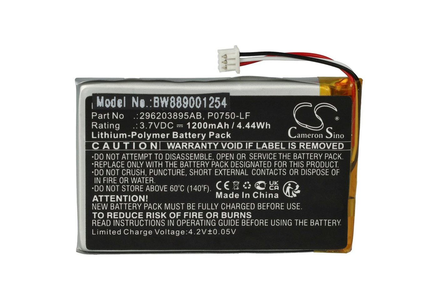 vhbw passend für Ingenico Link 2500 Chipkartenleser (1200 mAh, 3,7 V, Akku Li-Polymer 1200 mAh vhbw passend für Ingenico Link 2500 Chipkartenleser (1200 mAh, 3,7 V, Akku Li-Polymer 1200 mAh von vhbw