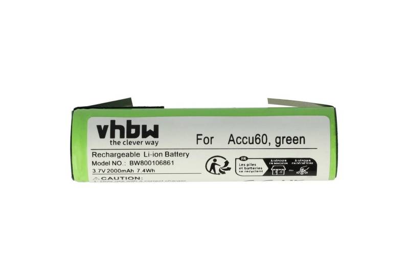 vhbw passend für Kärcher WV2 Plus, WV2 Premium, WV1 Plus, WV50 Plus, WV70 Akku Li-Ion 2000 mAh von vhbw