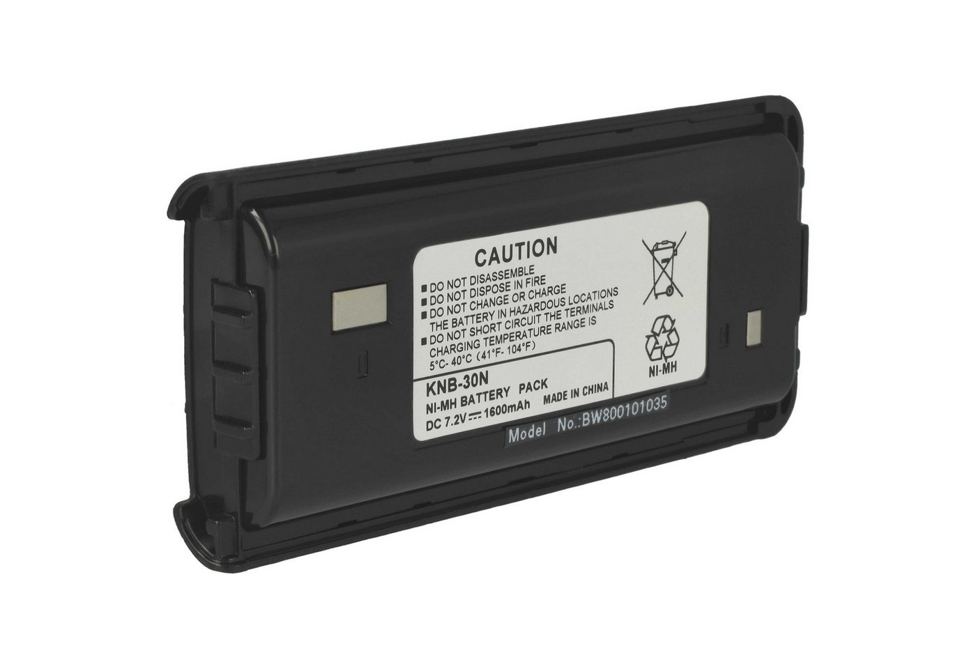 vhbw passend für Kenwood TK3312, TK3313, TK3400, TK3402, TK3406, TK4202, Akku 1600 mAh von vhbw