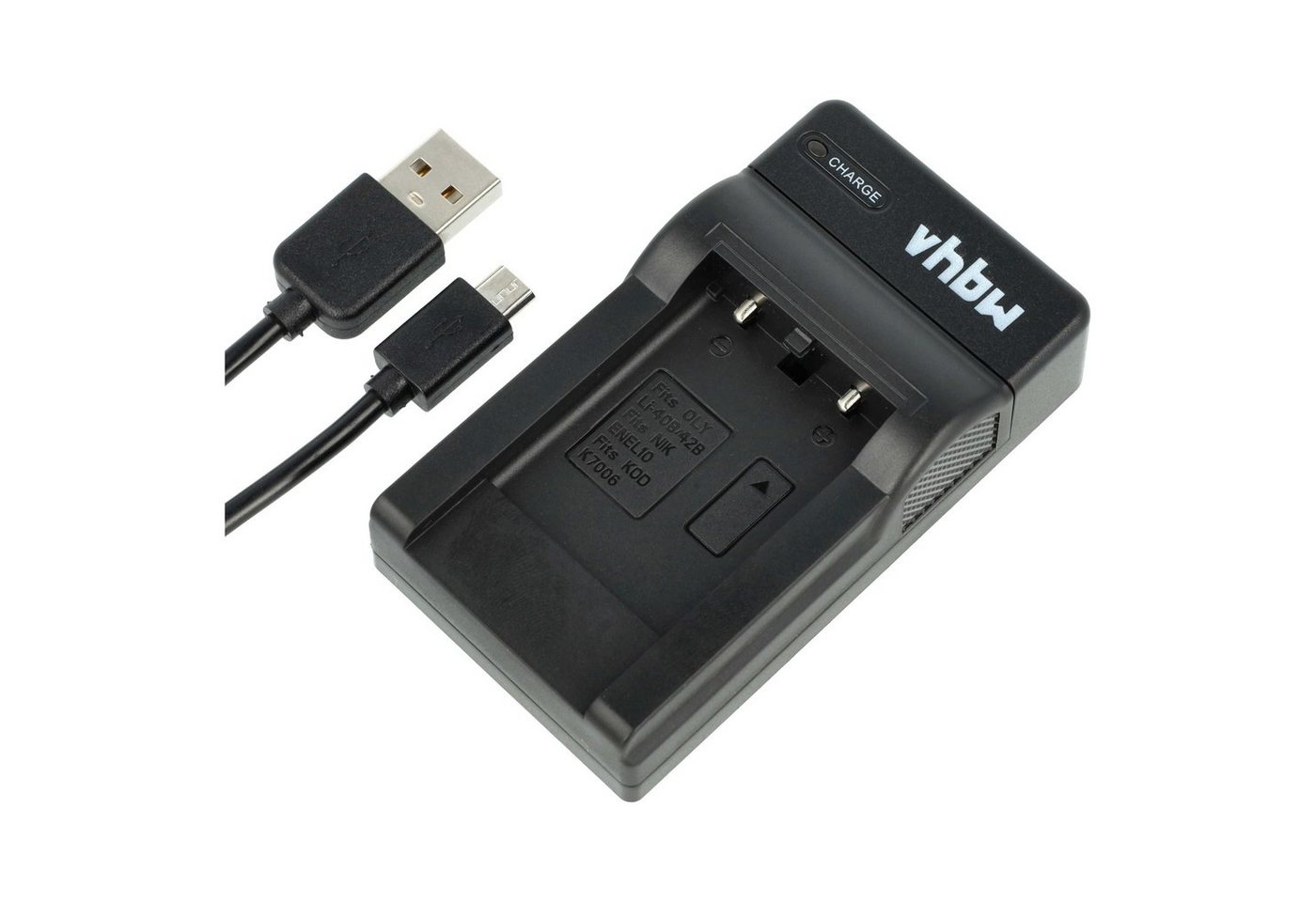 vhbw passend für Kodak EasyShare M550, M531 Carbon, M5350, M532, M5370, Kamera-Ladegerät von vhbw