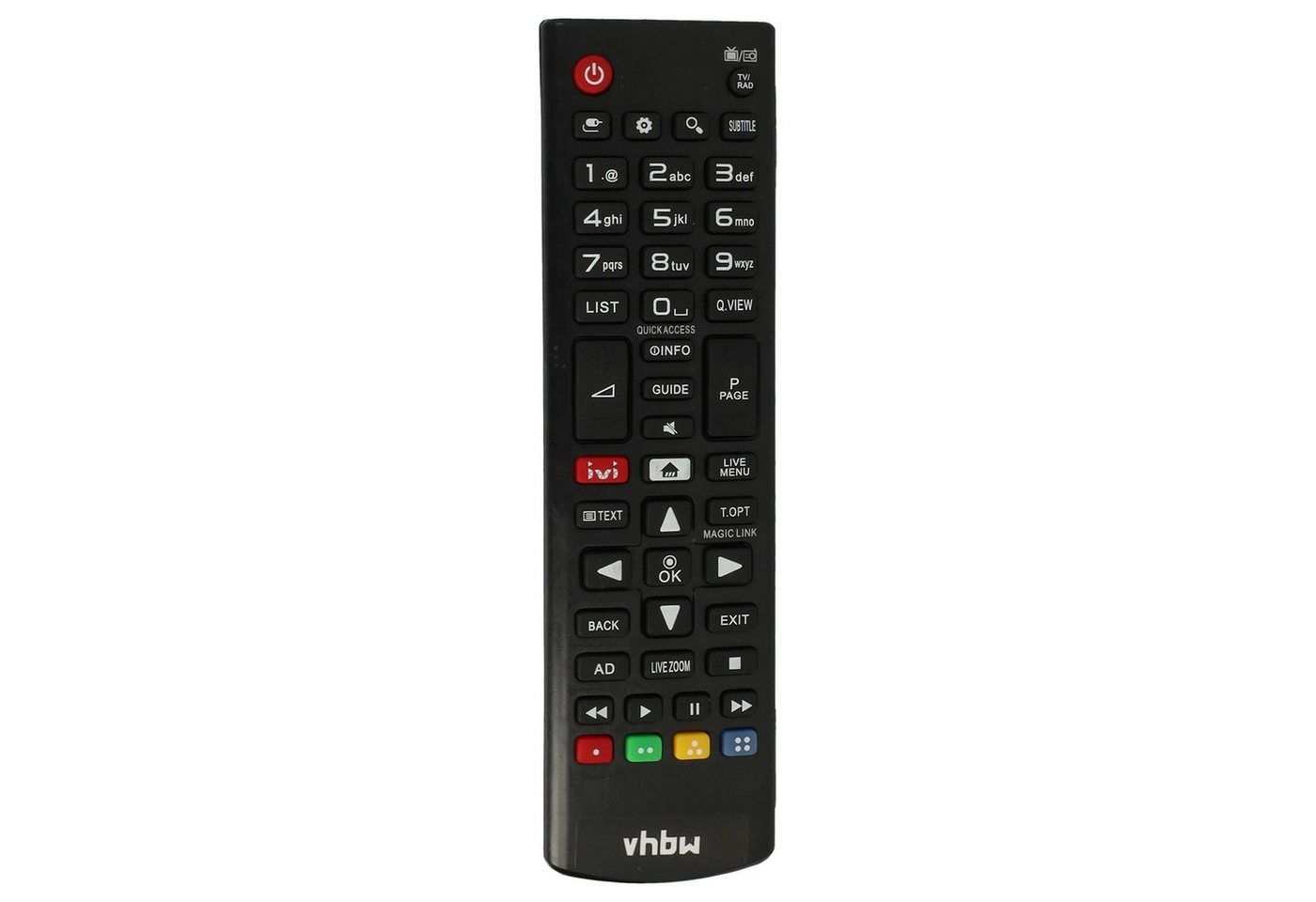 vhbw passend für LG 43UJ630V, 65UJ634V, 49UJ651V, 28MT49S-PZ, 43LJ594V, Fernbedienung vhbw passend für LG 43UJ630V, 65UJ634V, 49UJ651V, 28MT49S-PZ, 43LJ594V, Fernbedienung von vhbw