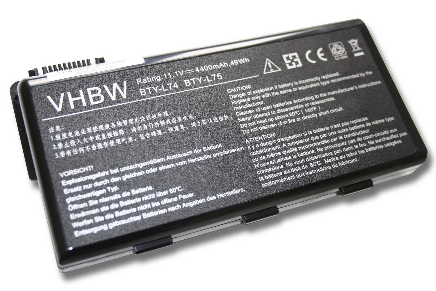 vhbw passend für MSI CR630-056, CR630-088XYU, CR630-Blu-Ray, Laptop-Akku 4400 mAh von vhbw