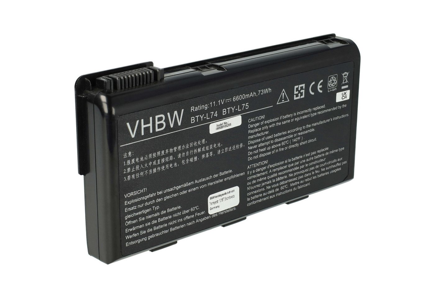 vhbw passend für MSI CR630-V1216FD, CR630-P3443W7P, CR630-Blu-Ray, Laptop-Akku Li-Ion 6600 mAh vhbw passend für MSI CR630-V1216FD, CR630-P3443W7P, CR630-Blu-Ray, Laptop-Akku Li-Ion 6600 mAh von vhbw