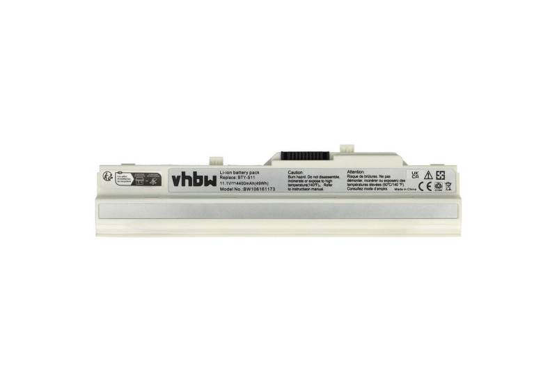 vhbw passend für Medion MD98284 Notebook, Netbook (4400 mAh, 11,1 V, Laptop-Akku Li-Ion 4400 mAh von vhbw