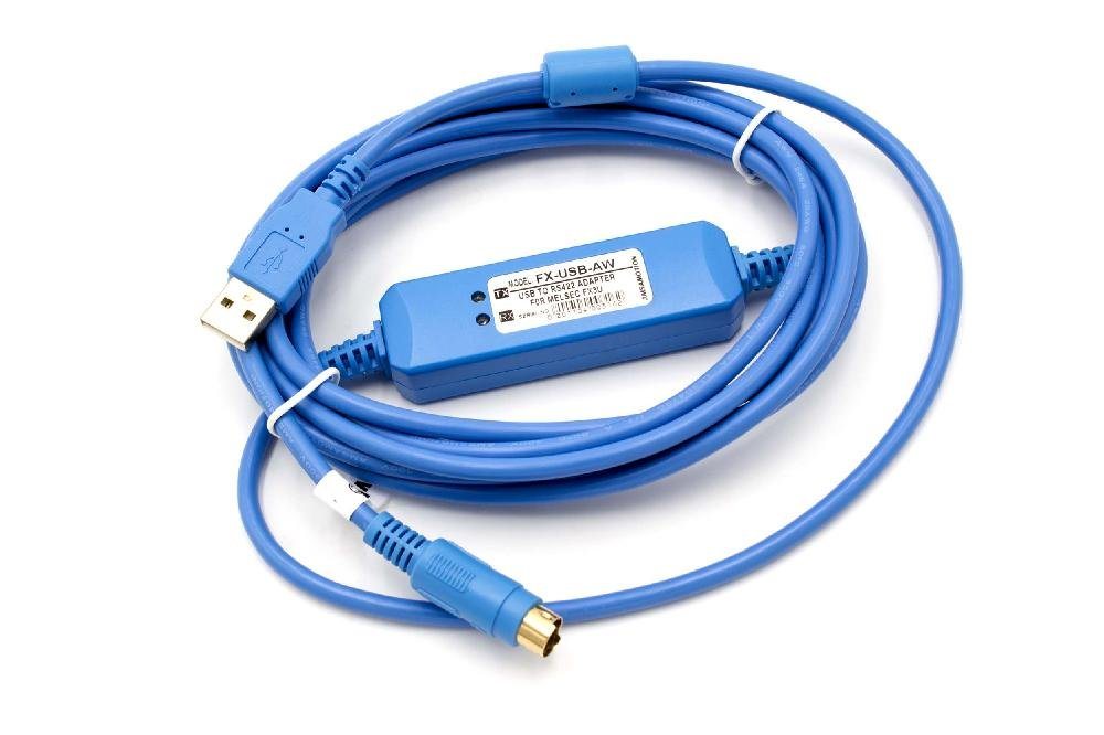 vhbw passend für Mitsubishi MELSEC FX3U, FX-Serie USB-Kabel von vhbw