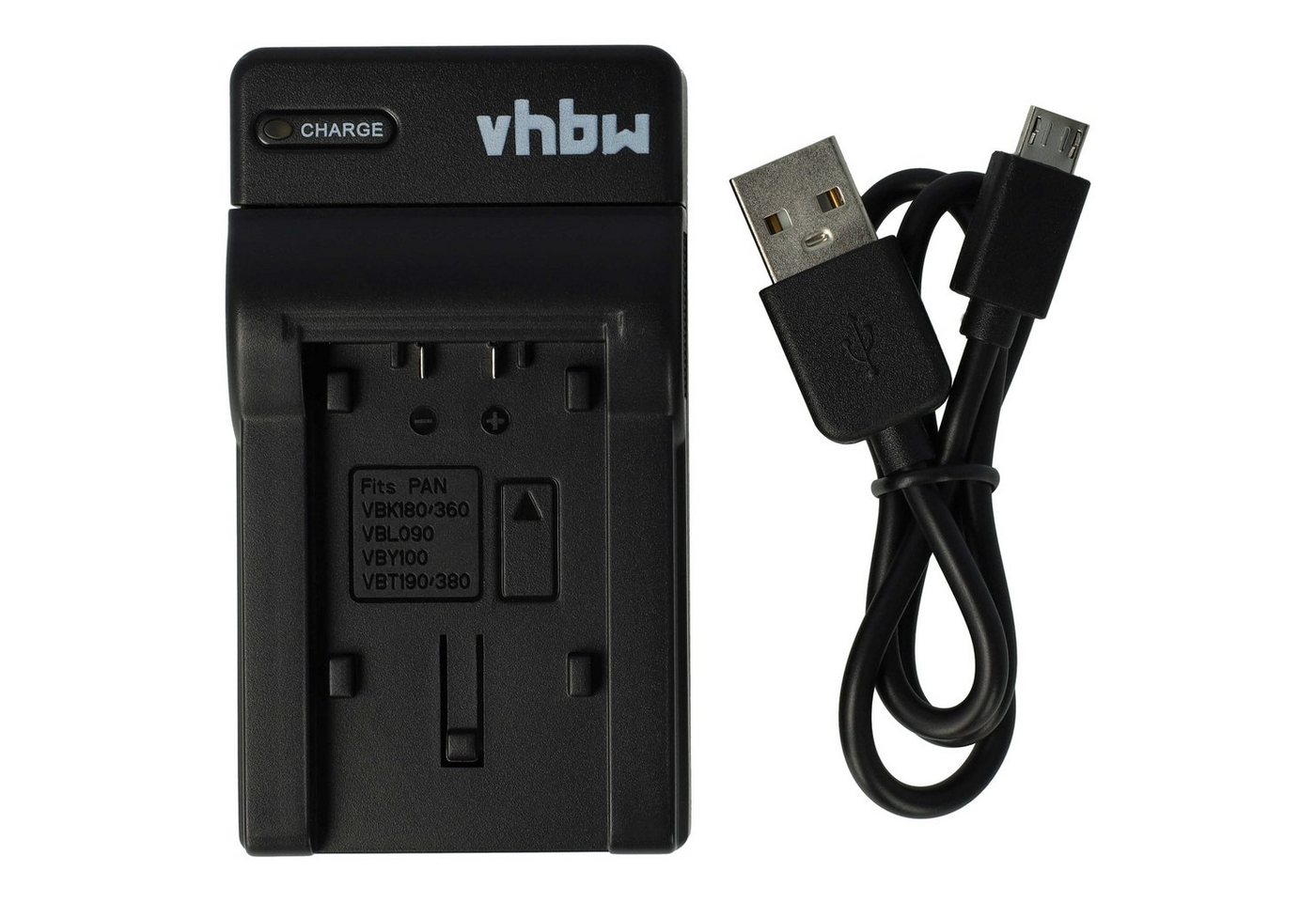 vhbw passend für Panasonic HC-V160, HC-V130, HC-V110K, HC-V110P, HC-V201 Kamera-Ladegerät von vhbw