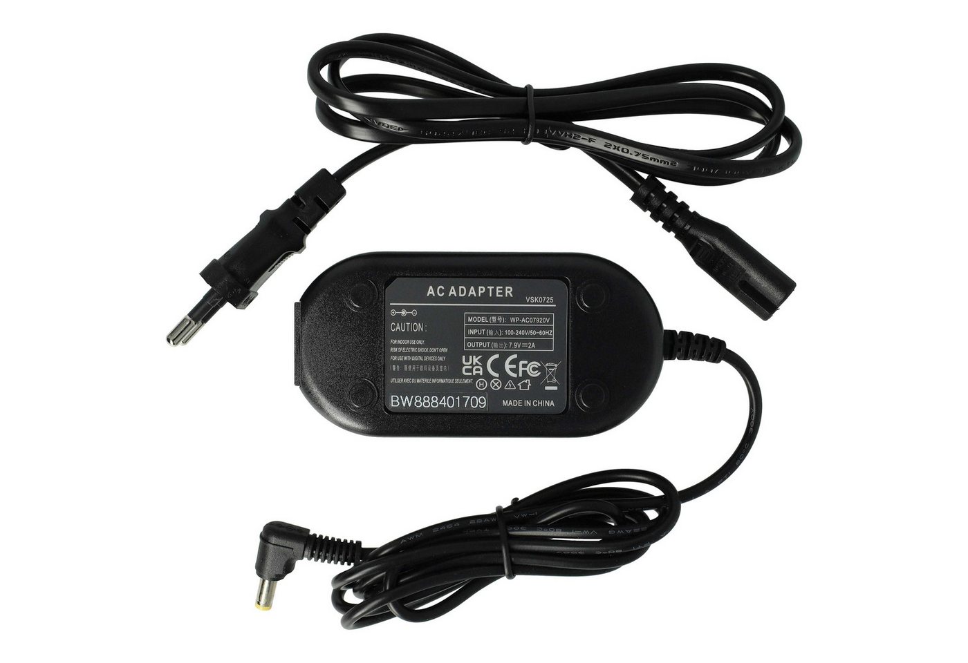 vhbw passend für Panasonic NV-DS50, NV-DS30EG, NV-DS60EG-S, NV-DS37B, Netzteil von vhbw