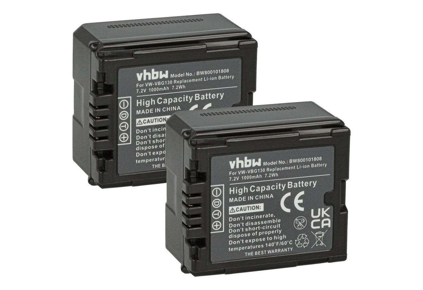 vhbw passend für Panasonic NV-GS60, NV-GS500, HDC-TM700, NV-GS320, NV-GS330 Kamera-Akku Li-Ion 1000 mAh von vhbw