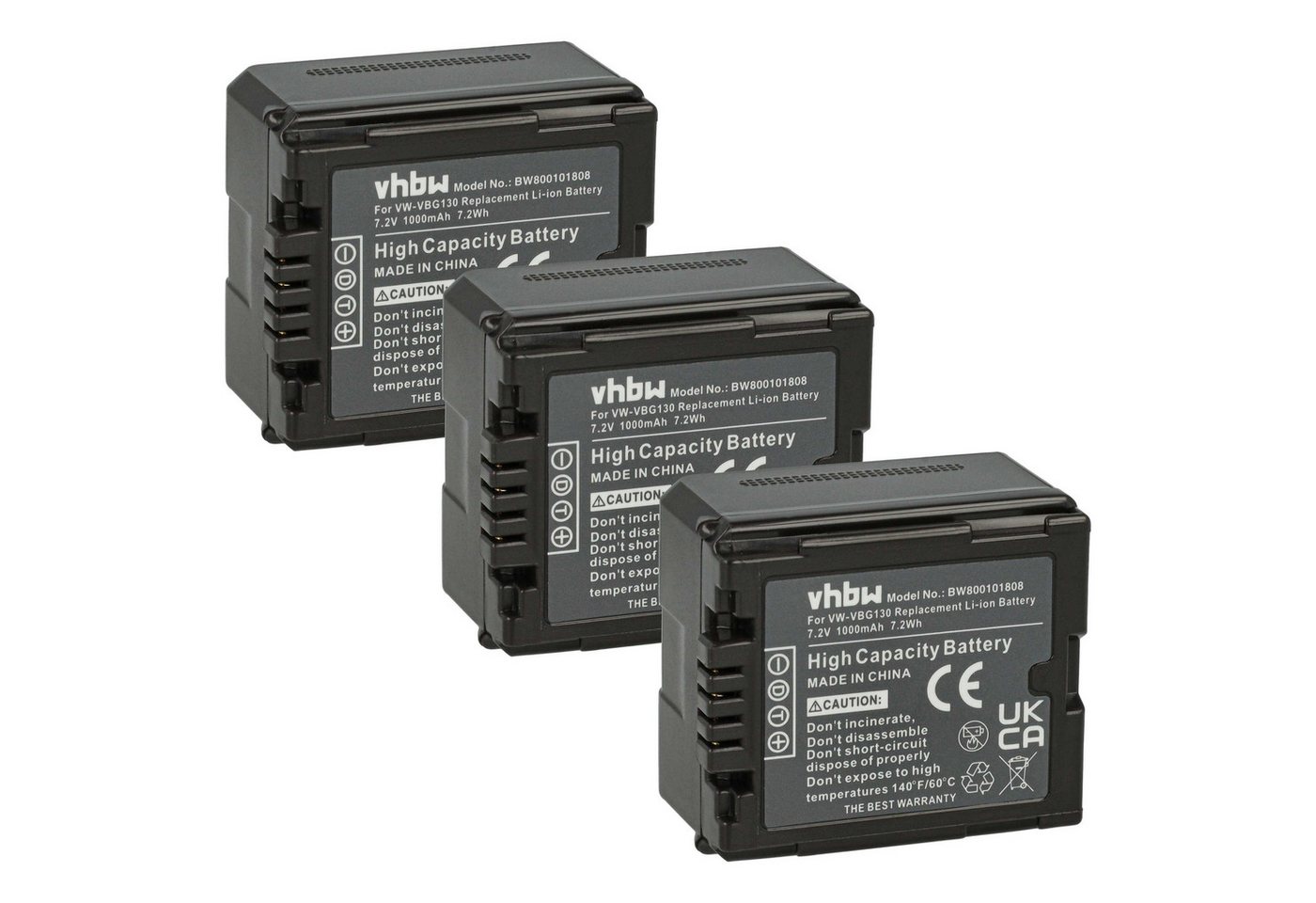 vhbw passend für Panasonic SDR-H280, SDR-H250, NV-GS80, NV-GS90, SDR-H20 Kamera-Akku Li-Ion 1000 mAh von vhbw