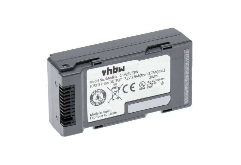 vhbw passend für Panasonic Toughbook CF-H1, CF-U1, CF-H2 Notebook / Tablet-Akku Li-Ion 2900 mAh von vhbw