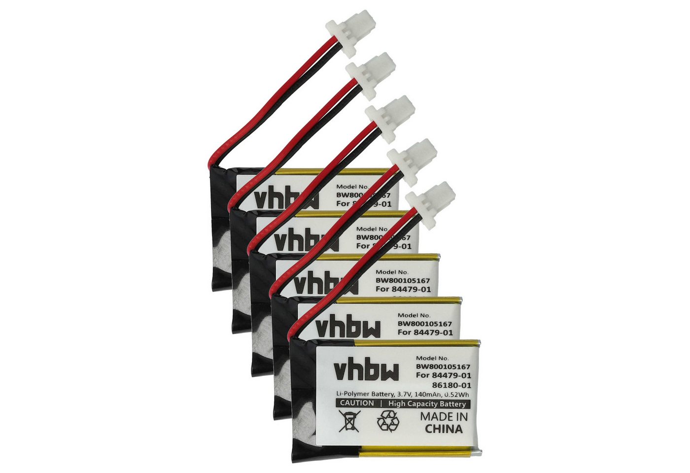 vhbw passend für Plantronics C054, C054A, C053, C053A, CS530, C565, C565 Akku Li-Polymer 140 mAh von vhbw