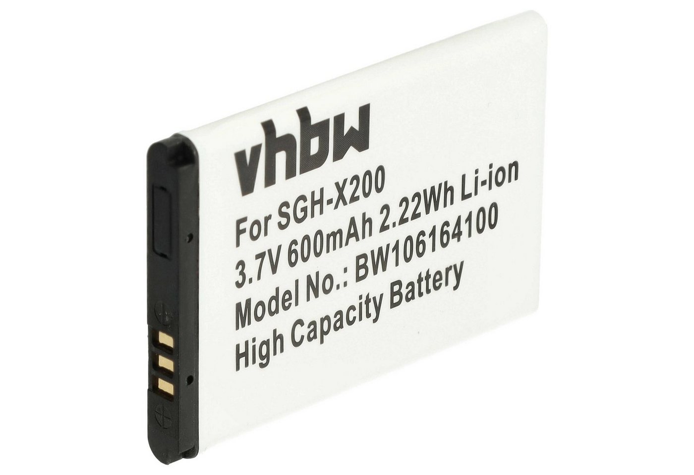 vhbw passend für Samsung SGH-C408, SGH-C3560, SGH-C3520, SGH-C3750, Smartphone-Akku Li-Ion 600 mAh von vhbw