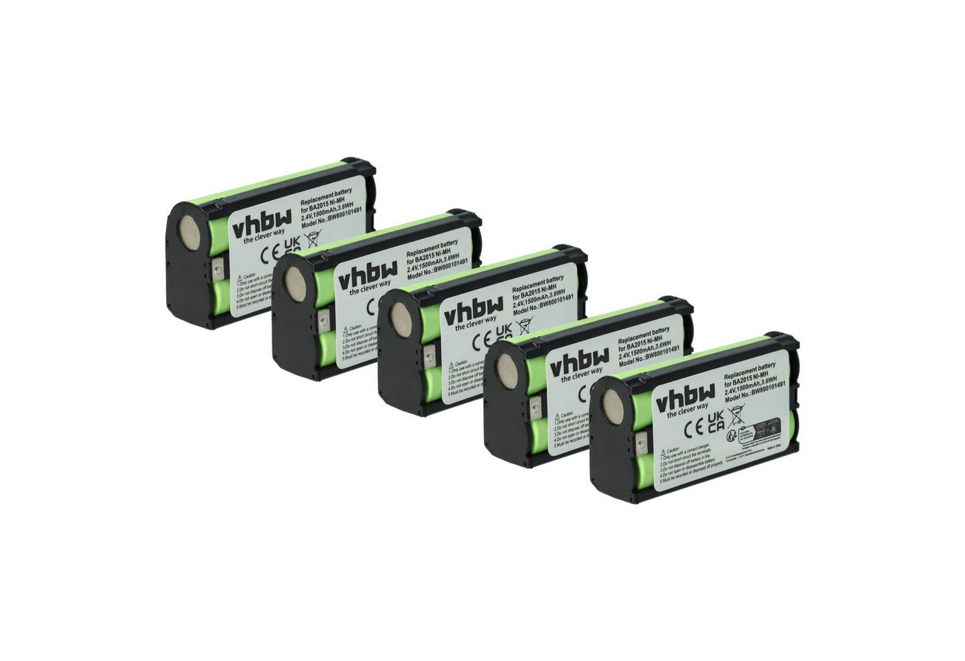 vhbw passend für Sennheiser SK 500 G3, SK 400 G4, SK 500 G2, SK 300 G3, SK Akku NiMH 1500 mAh von vhbw