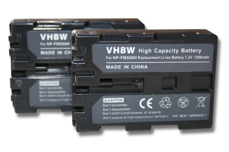 vhbw passend für Sony Alpha DSLR-A200K, DSLR-A200H, DSLR-A200W, DSLR-A300, Kamera-Akku 1200 mAh von vhbw