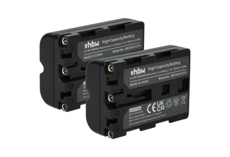 vhbw passend für Sony Alpha ILCA-77M2, SLT-A57K, ILCA-77M2M, DSLR-A850Q, Kamera-Akku Li-Ion 1200 mAh von vhbw