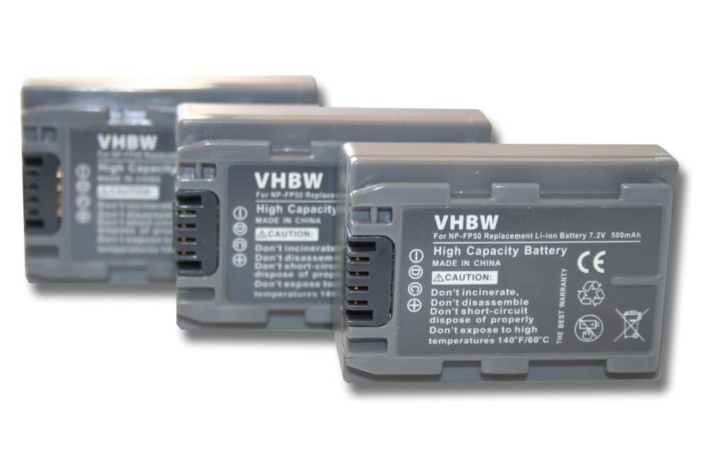 vhbw passend für Sony DCR-HC Serie DCR-HC30E, DCR-HC32, DCR-HC32E, Kamera-Akku 500 mAh von vhbw