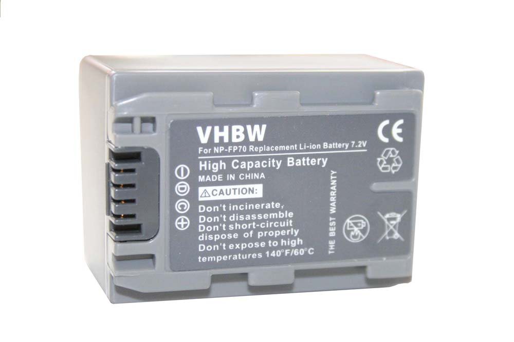 vhbw passend für Sony DCR-HC Serie DCR-HC46, DCR-HC46E, DCR-HC65, DCR-HC65E, DCR-HC7, DCR-HC7E Camcorder (950mAh, 7,2V, Li-Ion) Kamera-Akku 950 mAh von vhbw