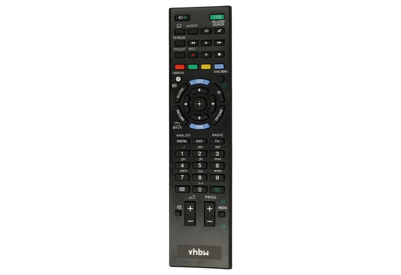 vhbw passend für Sony KDL-42W654A, KDL-42W655A, KDL-42W802A, KDL-42W656A, Fernbedienung von vhbw