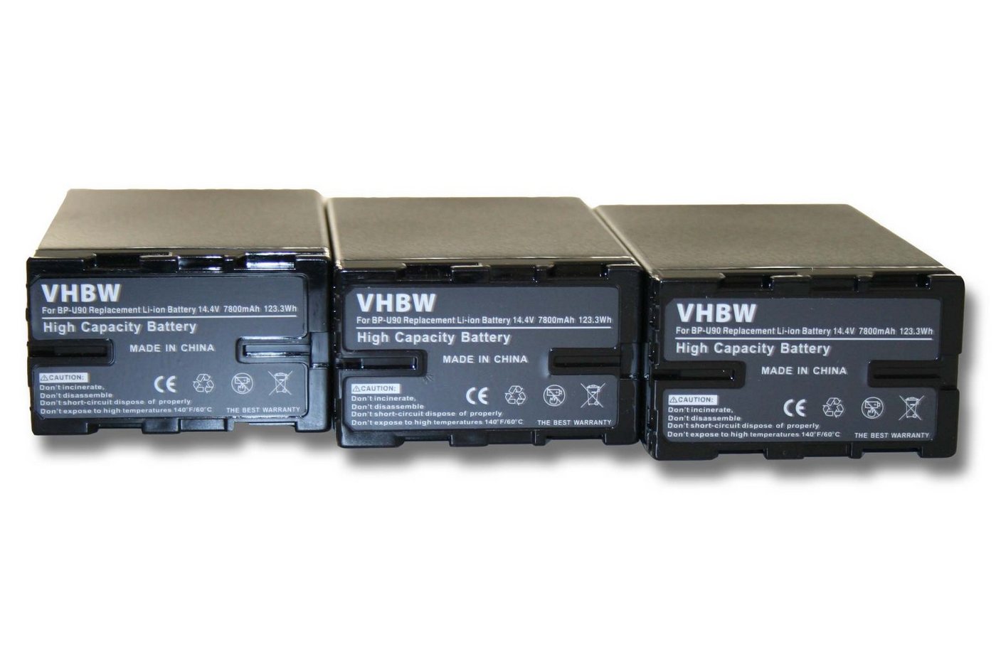 vhbw passend für Sony PMW-100, PMW-EX1, PMW-EX1r, PMW-150, PMW-160, PMW-200 Kamera-Akku 7800 mAh von vhbw