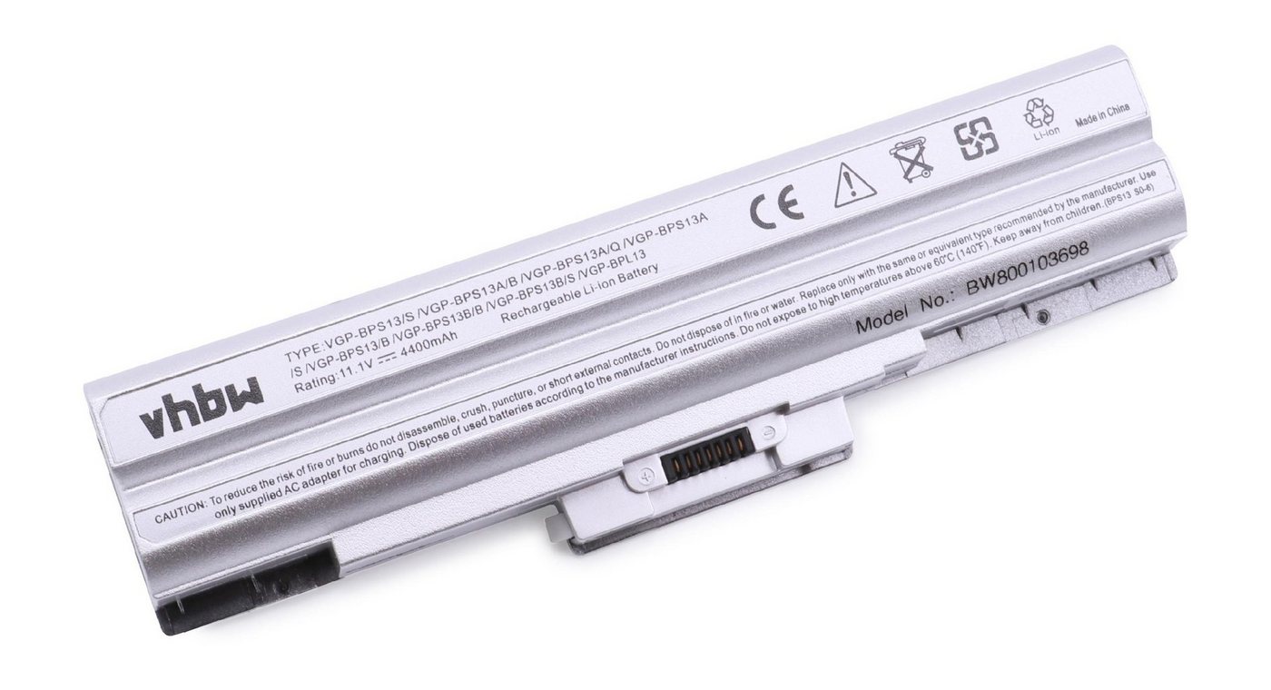 vhbw passend für Sony Vaio VGN-AW93ZFS, VGN-AW93ZGS, VGN-AW93ZHS, Laptop-Akku 4400 mAh von vhbw