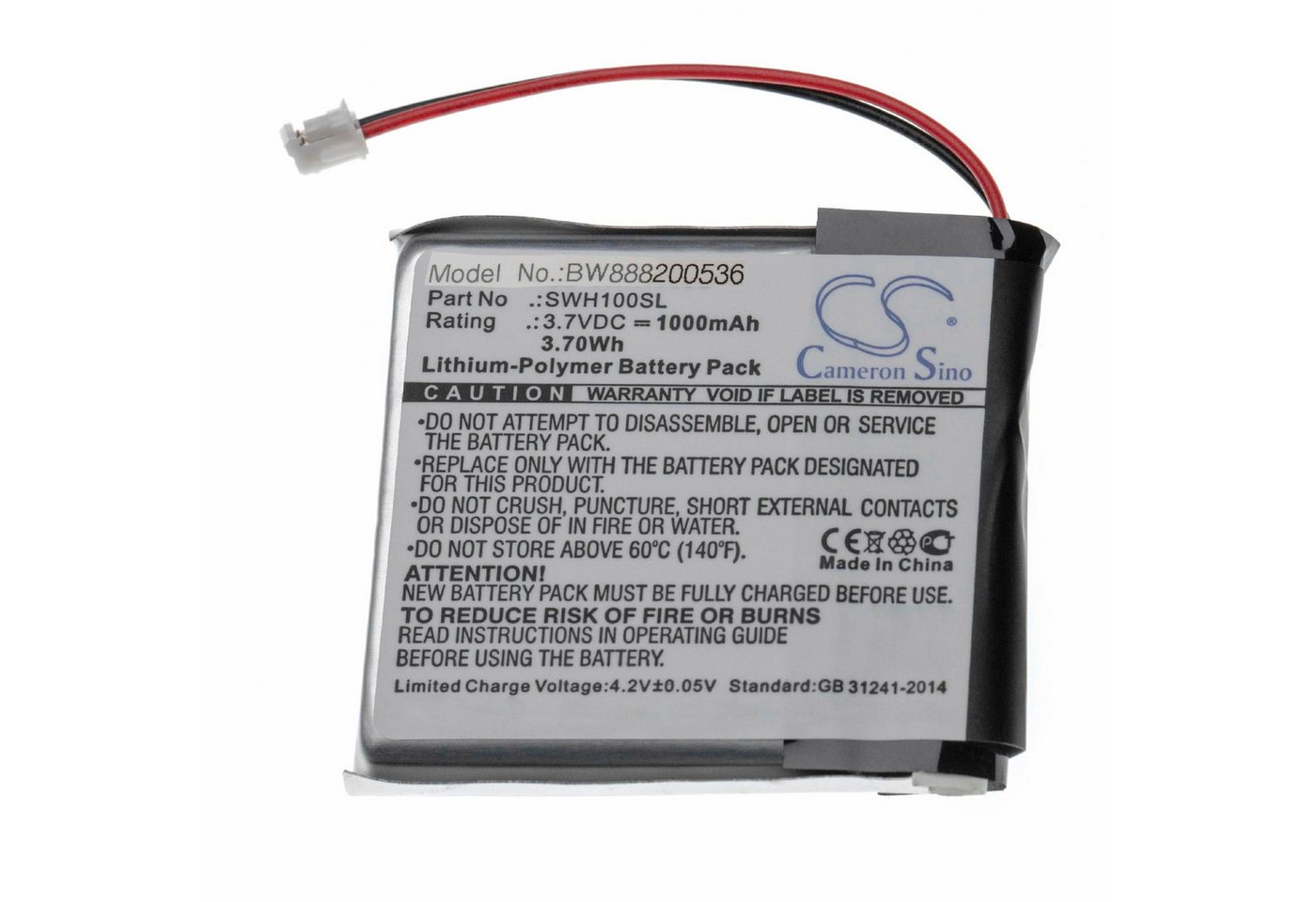 vhbw passend für Sony WH-CH710N/B, WH-1000XM3, WH-XB900N, WH-XB900, Akku Li-Polymer 1000 mAh vhbw passend für Sony WH-CH710N/B, WH-1000XM3, WH-XB900N, WH-XB900, Akku Li-Polymer 1000 mAh von vhbw