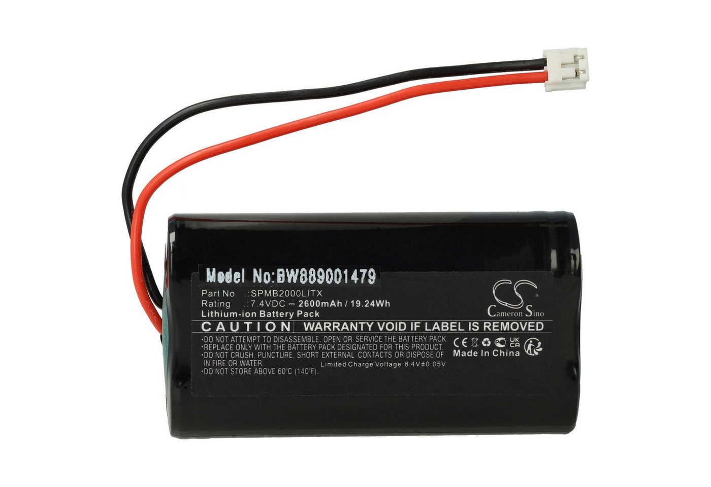 vhbw passend für Spektrum Transmitter DX8, DX9, DX7S Modellbau Akku Li-Ion 2600 mAh von vhbw
