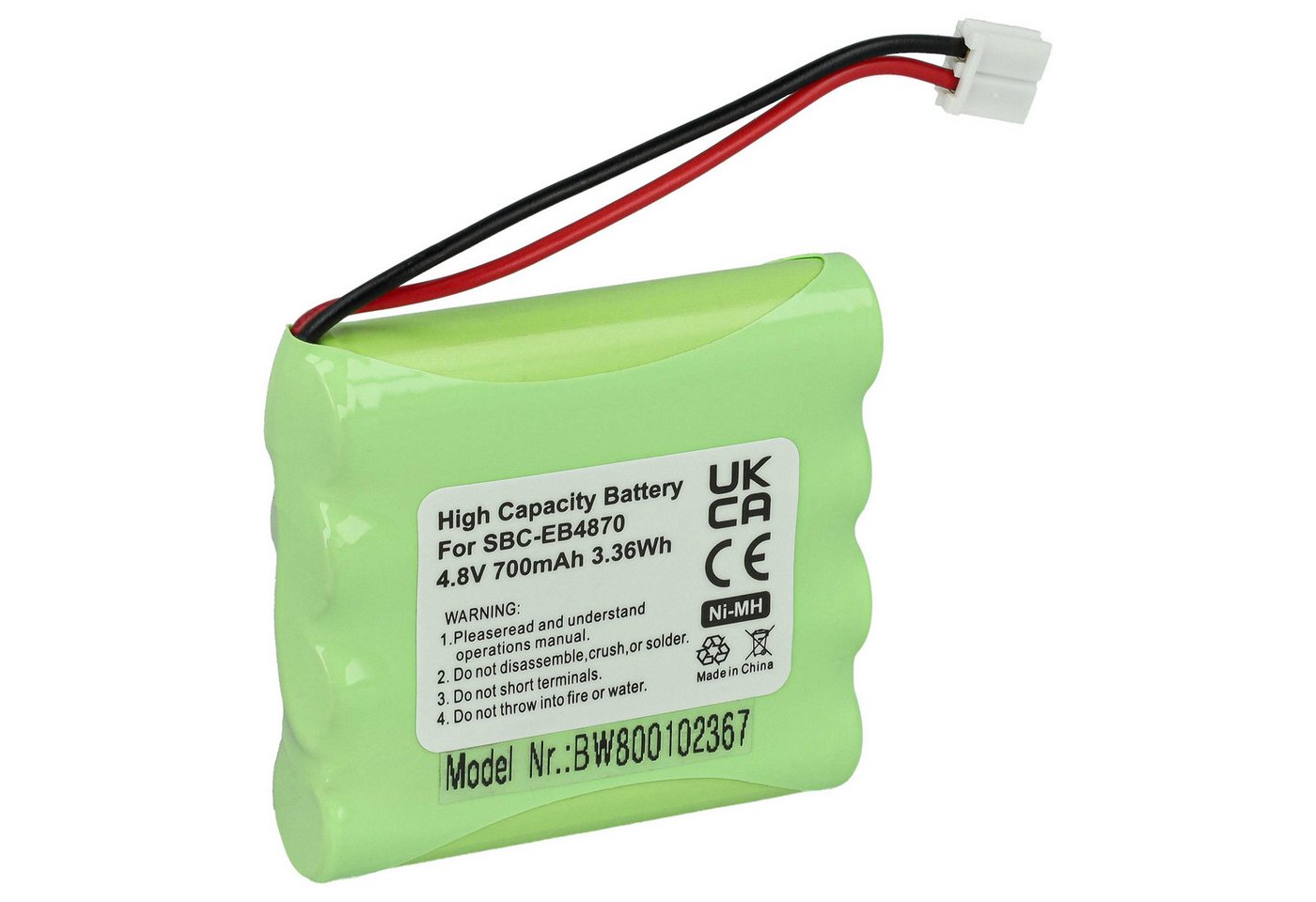 vhbw passend für Summer Infant 02174, 02170, 02170 Video Monitor, 02174 Akku NiMH 700 mAh von vhbw