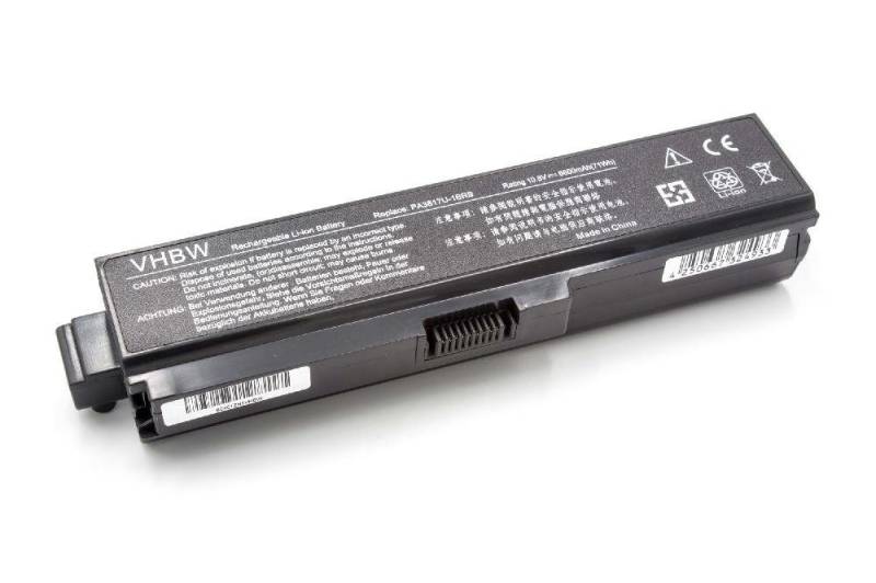 vhbw passend für Toshiba Satellite L755D, L755D-108, L755D-10J, L755D-10U, Laptop-Akku 6600 mAh von vhbw