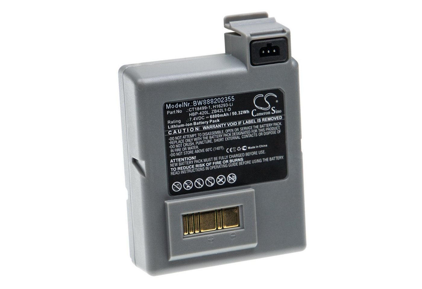 vhbw passend für Zebra RP4, RP4T, P4T Drucker & Kopierer Etikettendrucker Akku Li-Ion 6800 mAh vhbw passend für Zebra RP4, RP4T, P4T Drucker & Kopierer Etikettendrucker Akku Li-Ion 6800 mAh von vhbw