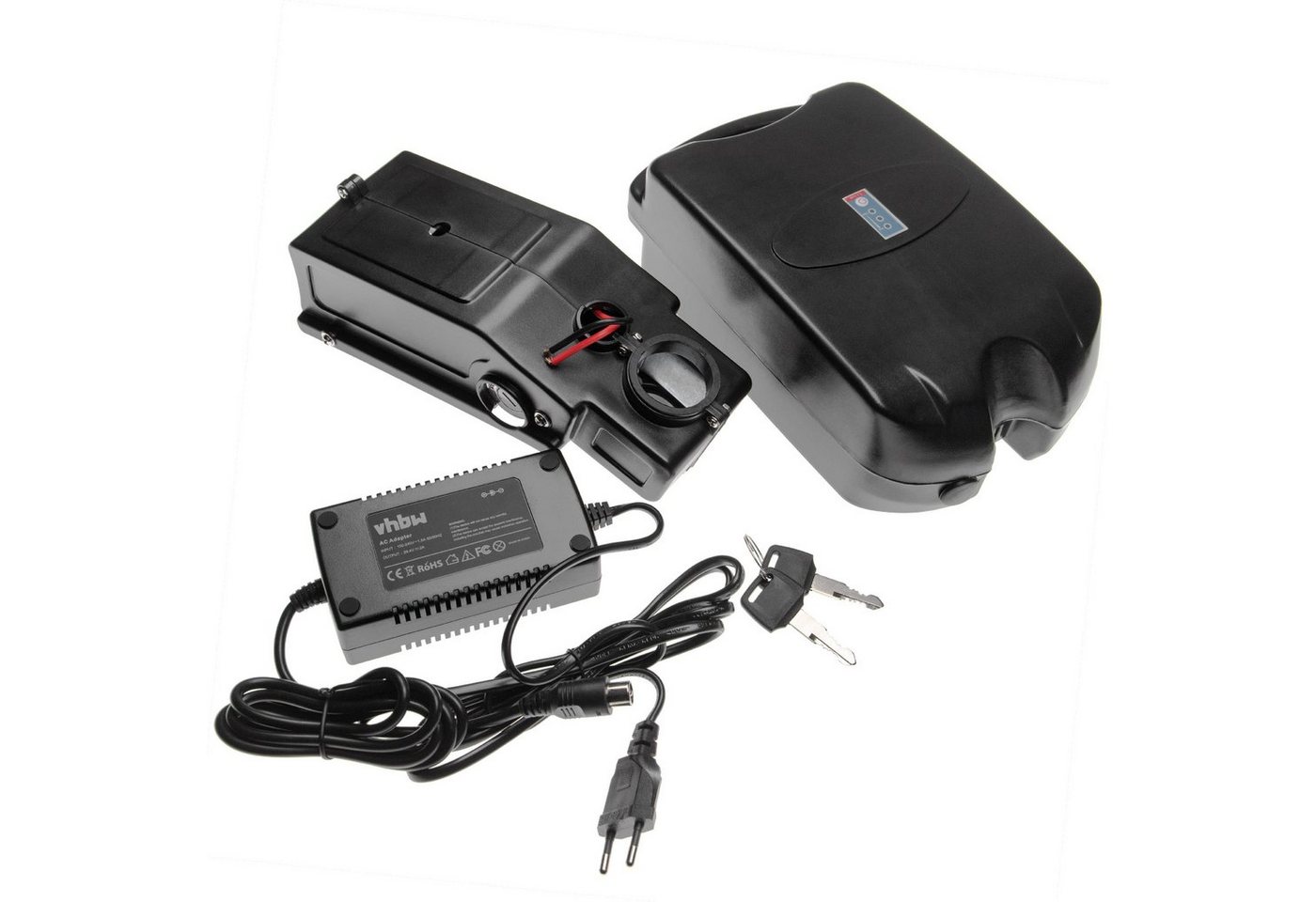 vhbw passend für diversen E-Bikes mit 24V-Frosch-Akku (13,2 Ah, 24 V, E-Bike Akku Li-Ion 13200 mAh von vhbw