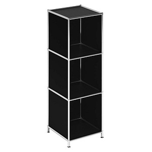 viasit Aktenregal System4 schwarz 40,4 x 40,4 x 118,2 cm von viasit