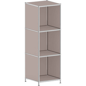 viasit Aktenregal System4 taupe 40,4 x 40,4 x 118,2 cm von viasit