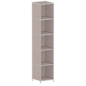 viasit Aktenregal System4 taupe 40,4 x 40,4 x 193,2 cm von viasit